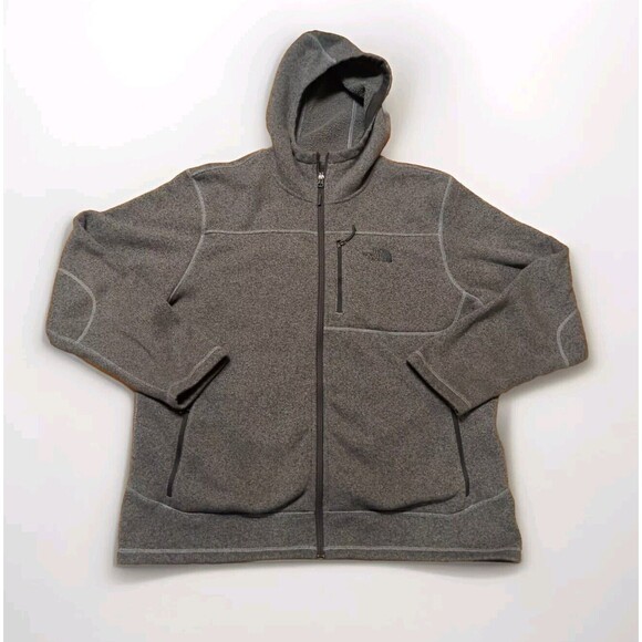 The North Face Gordon Lyons Jacket Coat Mens 2XL Gray Full Zip Fleece Lined - Picture 1 of 8